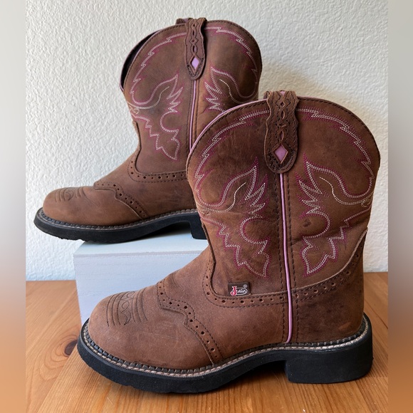 Justin’s Roper Boots sz 8.5 women’s - Picture 3 of 6